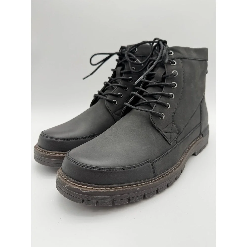 Joules Mens Boots US 11‎ Black Lace Up Casual Ankle Boots